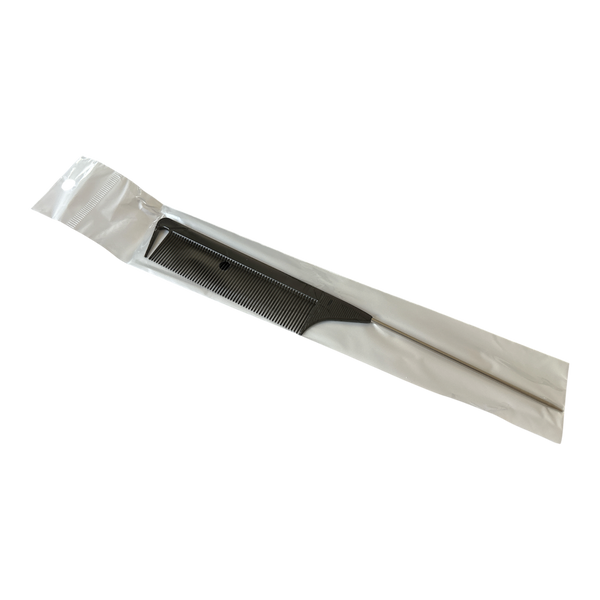 Grzebień fryzjerski ze szpikulcem 24 cm do przedłużania włos&oacute;w czarny 1 szt