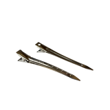 Spinki duże do włos&oacute;w srebrne 8cm 10szt