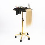 Hairdresser Helper N6 Gold Tool Cart for Hair Extensions