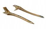 La Włosy Spinki do włos&oacute;w duże złoty metalowy długość 8,5cm 10szt